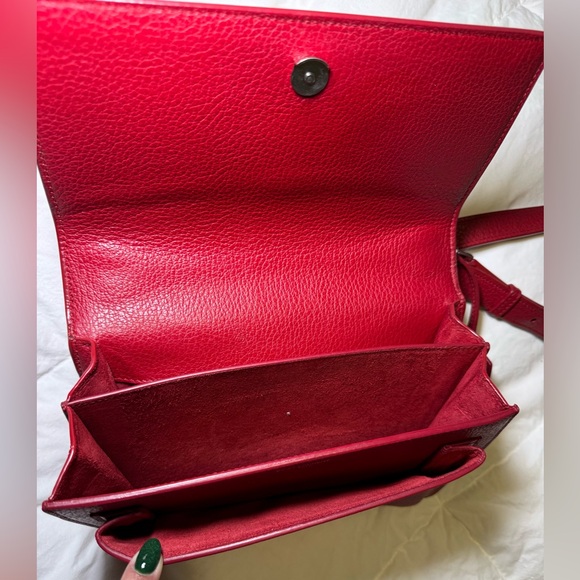Yves Saint Laurent Burgundy Crossbody Bag - Picture 10 of 12
